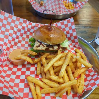Bros Burger - This is a photo of the Chicken Teriyaki Burger. - Burgers Near Me - Puyallup, Washington
