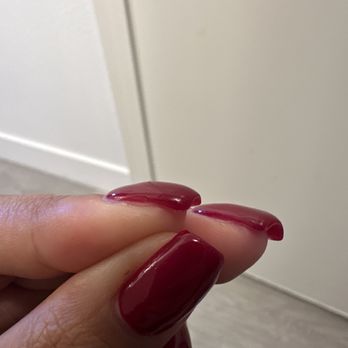 Elaine's Nails - Corners not painted accurately, you can barely see in the picture but in real life you can see it. - Nail Salons Near Me - Las Vegas, Nevada