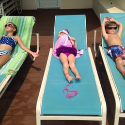 Kids catching some rays
