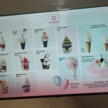 Nobibi - Soft serve menu - Ice Cream & Frozen Yogurt Near Me - Hayward, California