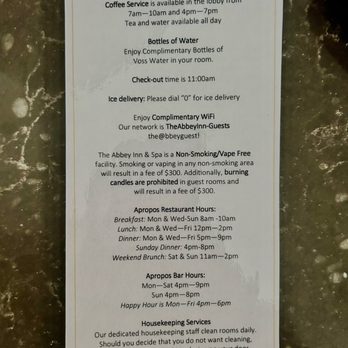 The Abbey Inn & Spa - Complementary water and WiFi - Hotels Near Me - Peekskill, New York The Abbey Inn & Spa - Complementary water and WiFi - Hotels Near Me - Peekskill, New York