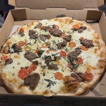 180 Vilano Grill & Pizza - Caprese with fresh mozzarella tomatoes and basil added meatballs. With side of marinara. - Pizza Near Me - St. Augustine, Florida 180 Vilano Grill & Pizza - Caprese with fresh mozzarella tomatoes and basil added meatballs. With side of marinara. - Pizza Near Me - St. Augustine, Florida
