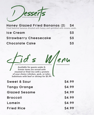 Menu photo 1 Hoa Son Restaurant Giddings, TX