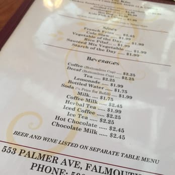 Crabapple's - Please note that Crabapple's offers coffee milk!! - Seafood Near Me - Falmouth, Massachusetts