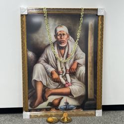 3rd Millennium Gallery - Large painting of Shirdi Sai Baba.