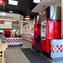 Five Guys - Fancy many choice soda machines!