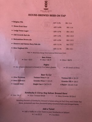 Menu photo 4 Devils’ Bath Brewing Port McNeill, BC
