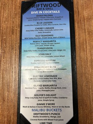 Menu photo 4 Driftwood Bar & Grill Myrtle Beach, SC