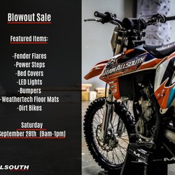 Allsouth Autosports - Attn: Atlanta and surrounding areas, here is your reminder!! Saturday, September 28th we're having a huge inventory sale. From accessories