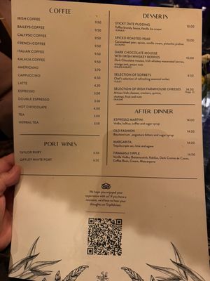 Menu photo 2 Greenes Restaurant Cork, CO