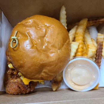 Fowl Play - The mac daddy with crinkle cut fries - Southern Near Me - Hartford, Connecticut