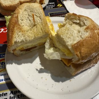 DeLuca's Diner - Breakfast sandwich on Italian toast. - Breakfast & Brunch Near Me - Pittsburgh, Pennsylvania