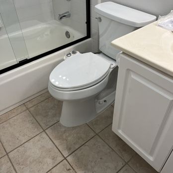 Long Bros Construction - New toilet & shower door. Re-grouted sink - Painters Near Me - San Diego, California
