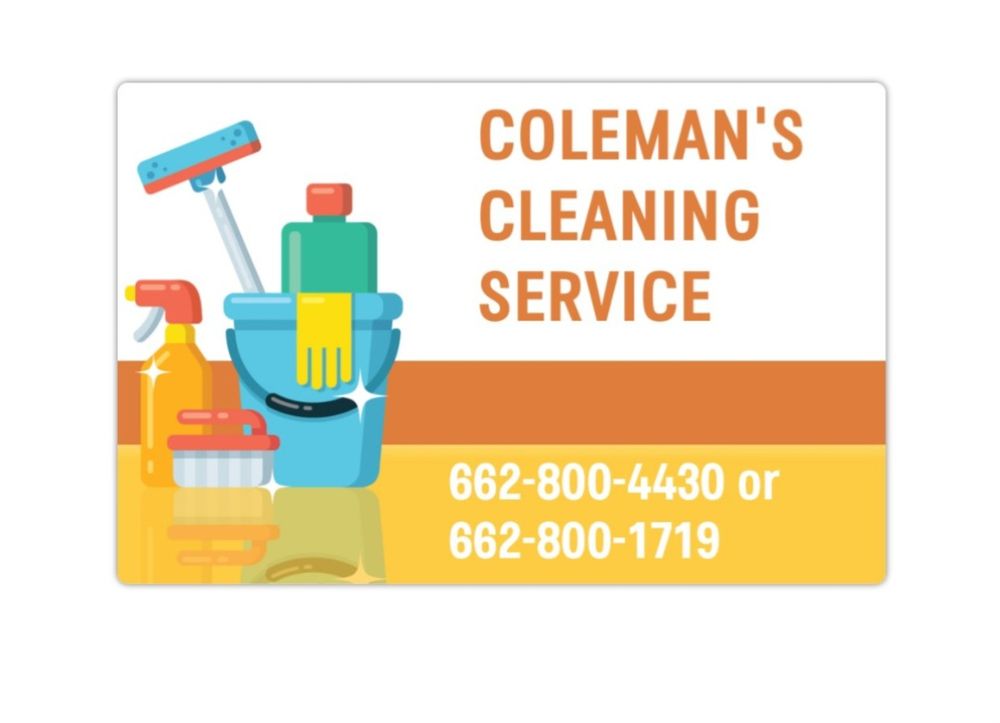 COLEMAN’S CLEANING SERVICE Updated August 2024 6218 Craig Springs