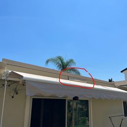 They made some cuts to test if the gutter could be installed here and basically just left it like that