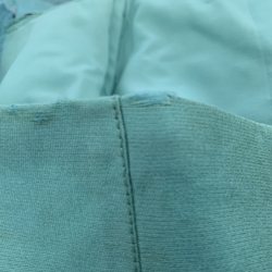 Express Cleaners Drive-Thru - Gown may be old but all fabric was brought in intact without any damage.