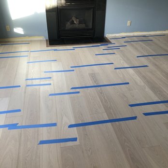 Simple Floors Portland - Living room ( the blue tape came off the next day after setting) - Flooring Near Me - Portland, Oregon