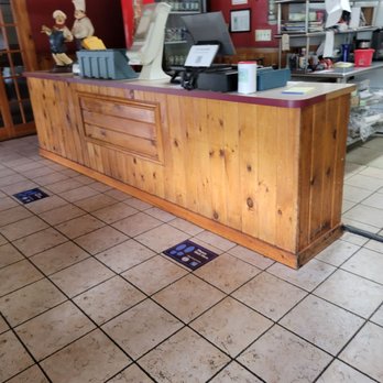 J & D Pizza - a view of a restaurant counter - Pizza Near Me - Woonsocket, Rhode Island