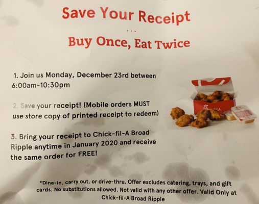 Menu photo 2 Chick-fil-A Indianapolis, IN