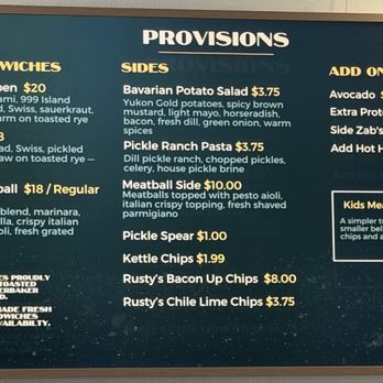 Uptown Provisions - Menu - Sandwiches Near Me - Whittier, California
