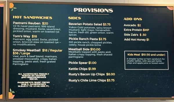 Menu photo 3 Uptown Provisions Whittier, CA