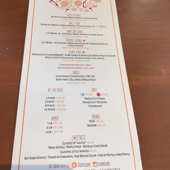 Cluck Clucks - Menu - Chicken Shop Near Me - Toronto, Ontario