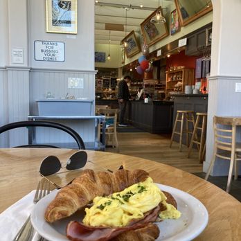 Cafe Brio - Classic Brio with croissant, eggs, and ham. Was delicious - Coffee & Tea Near Me - Arcata, California