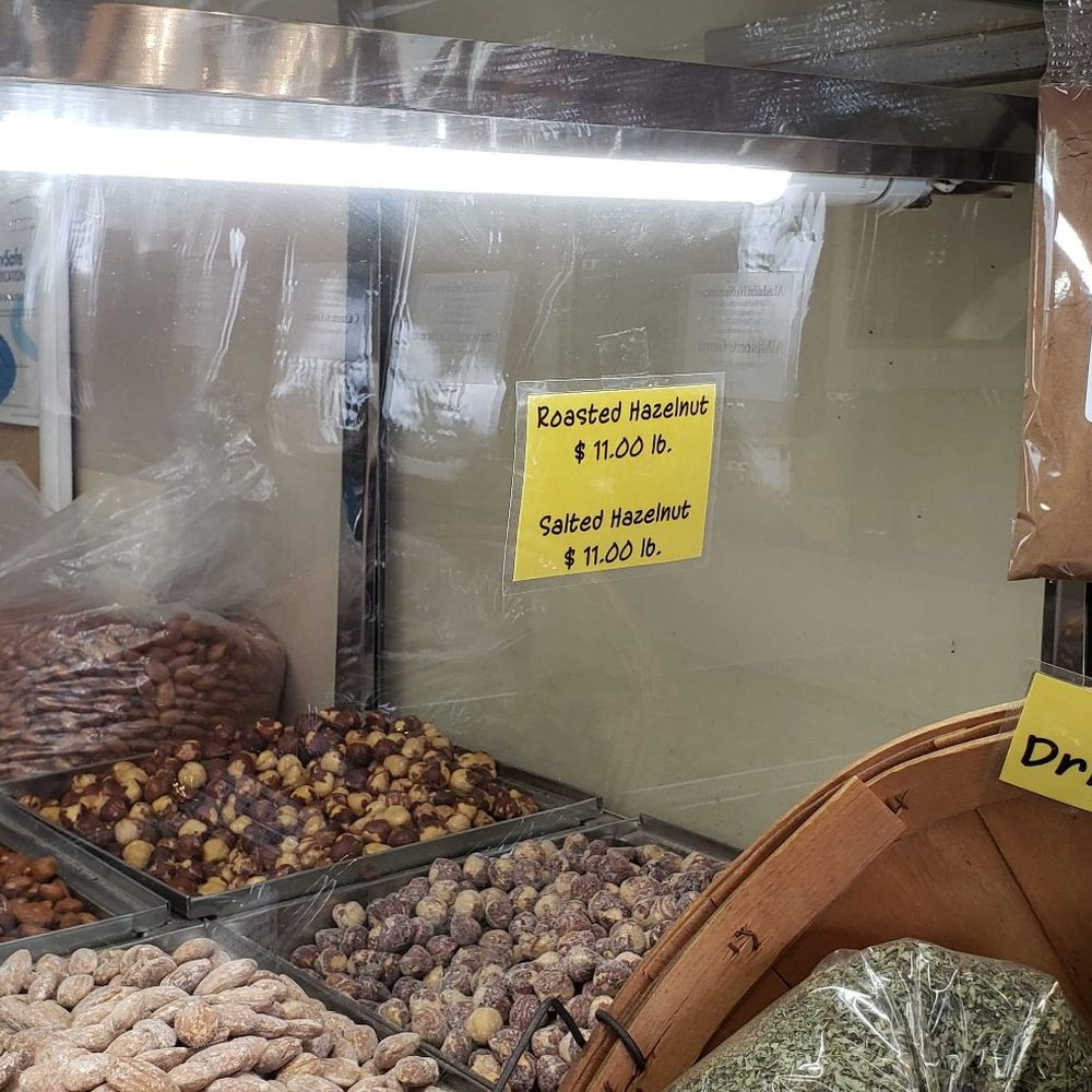Aladdin Nut House - Picture of the flavors available. You can get a mixed bag! They all taste great. - Grocery Near Me - Pasadena, California