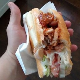 Half of my sub... couldn't help biting it before taking the picture