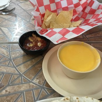 La Rueda - Nacho Cheese Sauce (no queso), salsa and chips - Mexican Near Me - Fort Worth, Texas