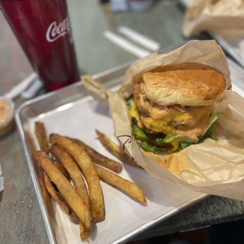 Hansie Flip Burgers - Double cheeseburger with bacon and fries. - Burgers Near Me - Williamstown, Kentucky Hansie Flip Burgers - Double cheeseburger with bacon and fries. - Burgers Near Me - Williamstown, Kentucky