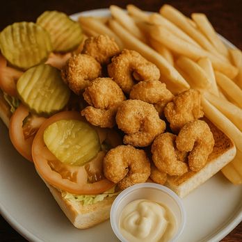 Iberville Cuisine - Fried Shrimp Poboy - New American Near Me - New Orleans, Louisiana Iberville Cuisine - Fried Shrimp Poboy - New American Near Me - New Orleans, Louisiana