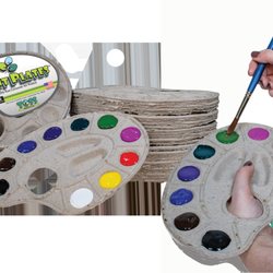 Paint Plates - Paint Plates Recycled Paper Palettes are available in 10, 25, 50 and 100 packs.