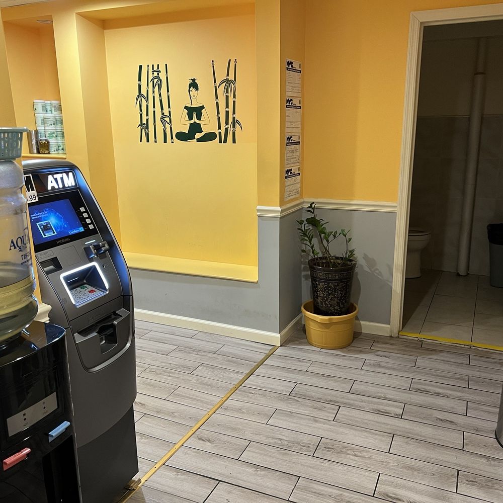 Peaceful Body Spa - Inside the lobby with an ATM and water available - Massage Near Me - New York, New York