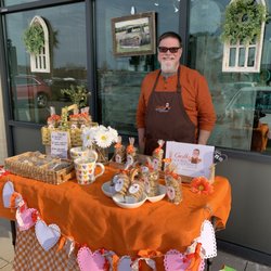 Garth giving out cookie samples