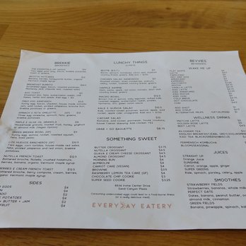 Everyday Eatery - Menu - Cafes Near Me - Irvine, California Everyday Eatery - Menu - Cafes Near Me - Irvine, California