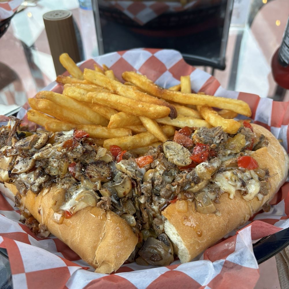 Bear Point Marina - Steak bomb and fries. - Campgrounds Near Me - Bowerbank, Maine