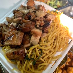 Hot Wok - Combo #2 with bourbon chicken & lo Mein
