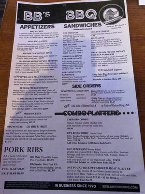 Menu photo 7 B.B.'s Lawnside BBQ Kansas City, MO