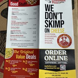Godfather’s Pizza Express - Menu