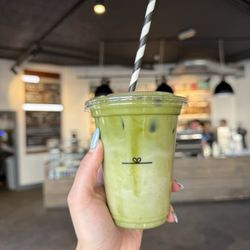 Established Coffee - 4.10.25 matcha latte in the cutest cup
