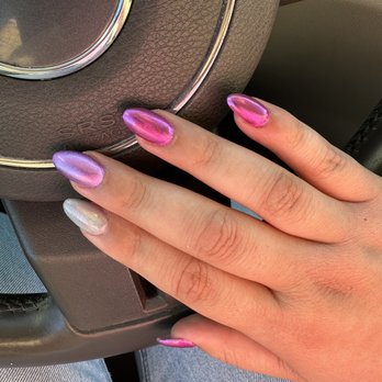 Ruby Nails - Chrome acrylic nails - Nail Salons Near Me - Draper, Utah