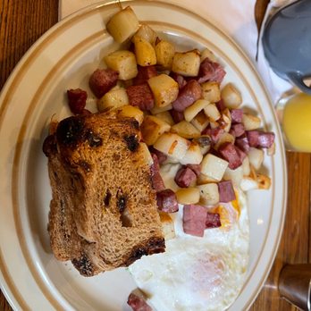 Lazy Jane's - Corned beef hash with over easy eggs - Bakeries Near Me - Madison, Wisconsin