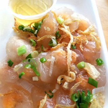 Lam Van - Banh Bot Loc- Clear Shrimp Dumplings with fish sauce Very good! 4.5 stars - Vietnamese Near Me - Westminster, California Lam Van - Banh Bot Loc- Clear Shrimp Dumplings with fish sauce Very good! 4.5 stars - Vietnamese Near Me - Westminster, California
