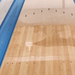 Spins Bowl - Kent - Water from leak in roof now the lanes are going.to be messes up