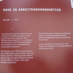 Haus im Arbeiterwohngebiet