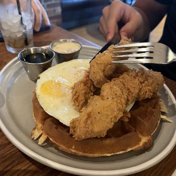 Whiskey Cake - Chicken and Waffle - New American Near Me - San Antonio, Texas Whiskey Cake - Chicken and Waffle - New American Near Me - San Antonio, Texas