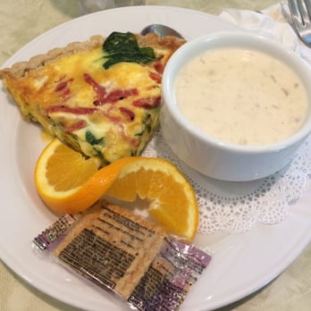 Brookgreen Gardens - Quiche of the day- roasted red pepper & spinach with a side of she-crab soup - Museums Near Me - Murrells Inlet, South Carolina