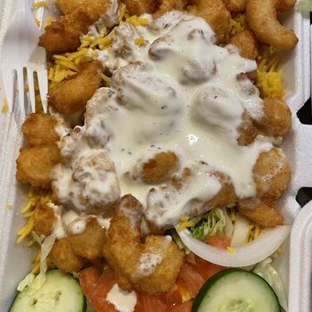 Crown Fish & Chicken - Popcorn shrimp platter - Chicken Wings Near Me - Piscataway Township, New Jersey
