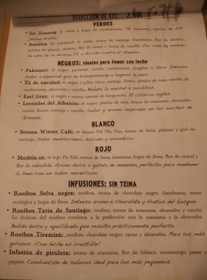 Menu photo 3 Sienna Vicalvaro Madrid, M